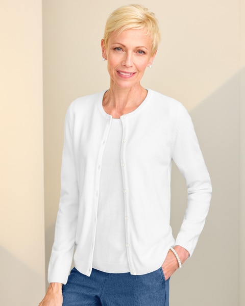 Soft Spun™ Button-Front Cardigan
