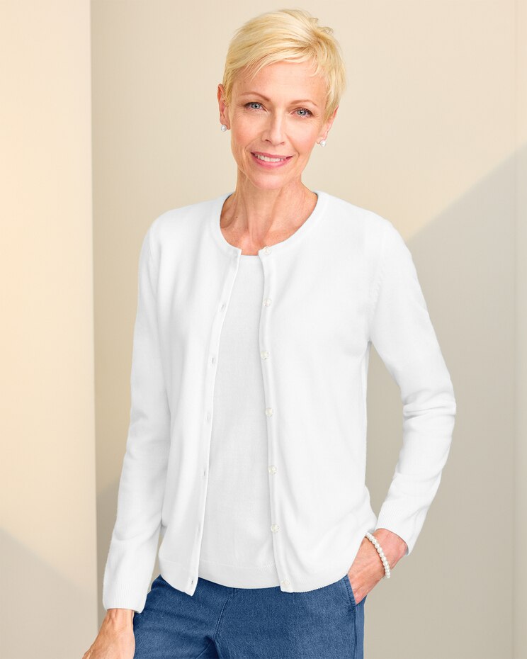 Soft Spun™ Button-Front Cardigan image number 1