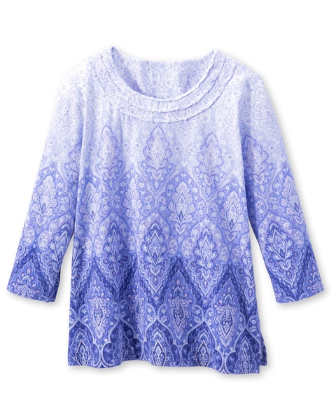 Ombre Medallion Tee by Alfred Dunner