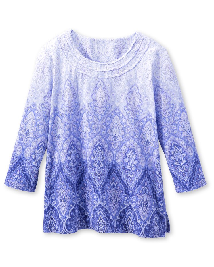Ombre Medallion Tee by Alfred Dunner image number 2