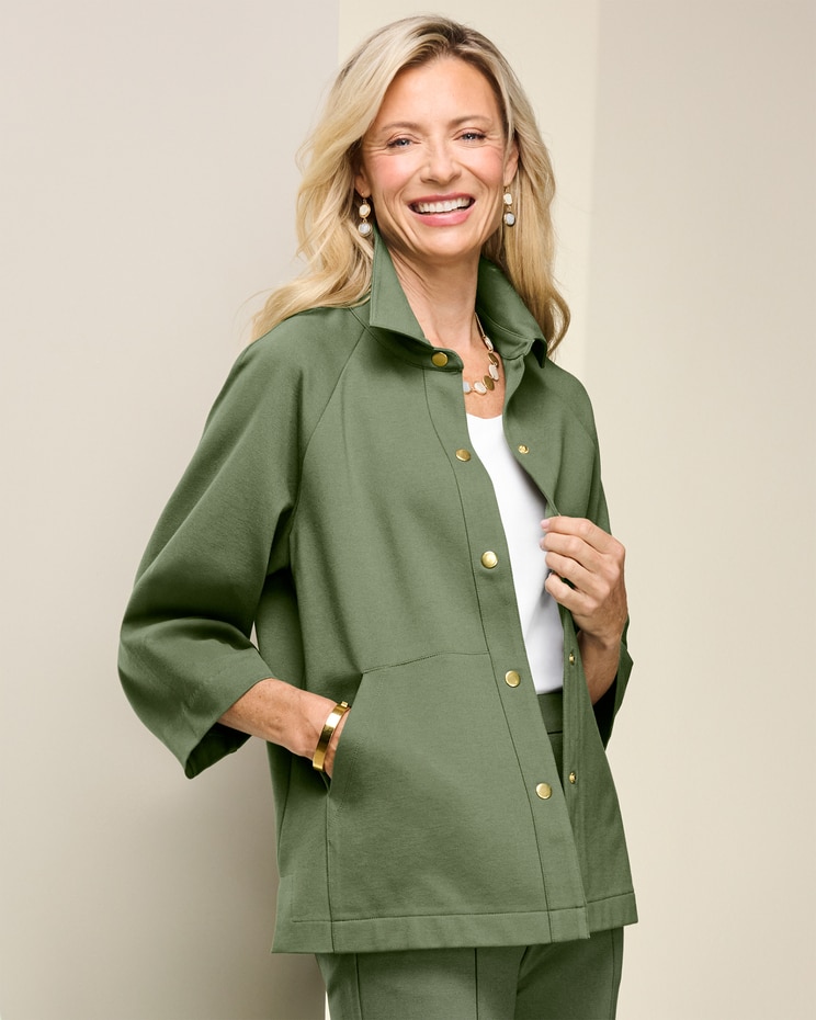 Slimtacular® Ponte Swing Jacket image number 1