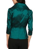 3/4 Sleeve Surplice Blouse by Alex Evenings thumbnail number 2