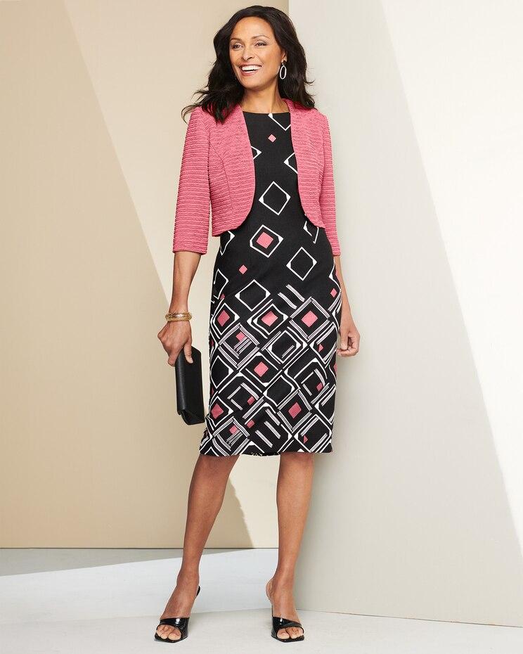 Geo Diamond Jacket Dress image number 1