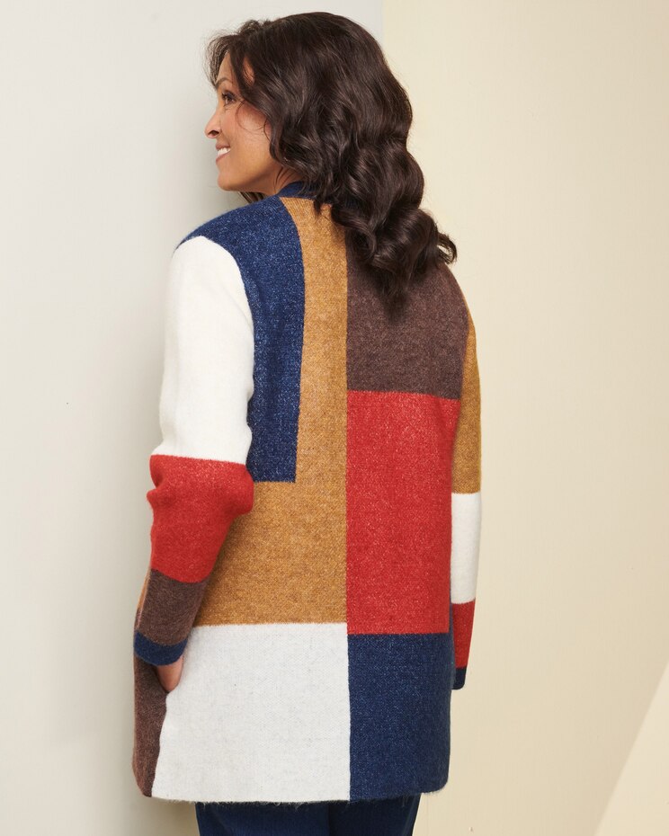 Alfred Dunner Blocked Cardigan image number 2