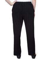 Alfred Dunner® Downtown Vibe Scuba Crepe Stretch Fit Short Length Pant thumbnail number 2