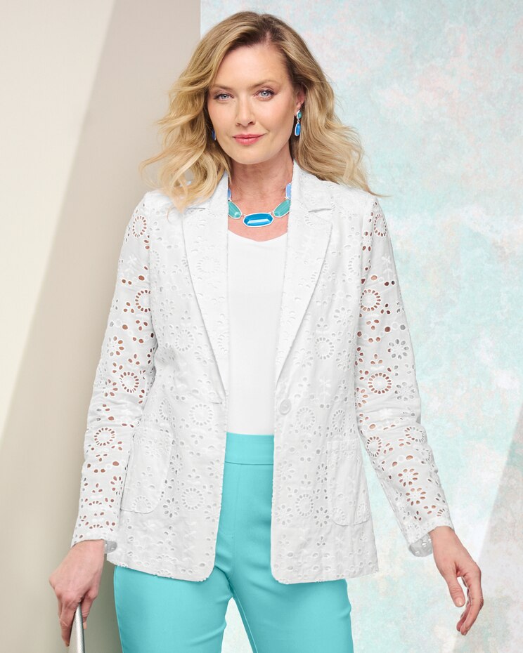 Endless Eyelet Blazer image number 1