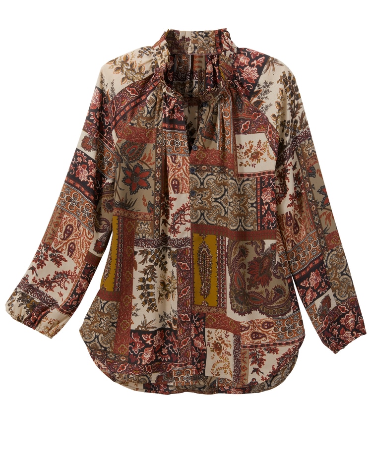 Botanical Patchwork Blouse image number 1