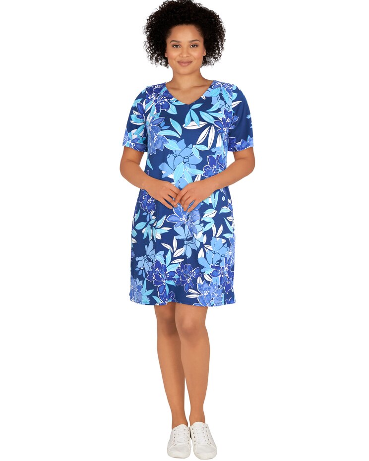 Ruby Rd® Hawaiian Floral Print Dress image number 1