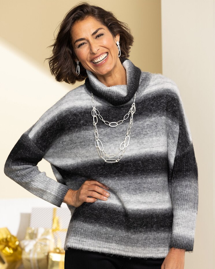 Ombré Stripe Sweater image number 1