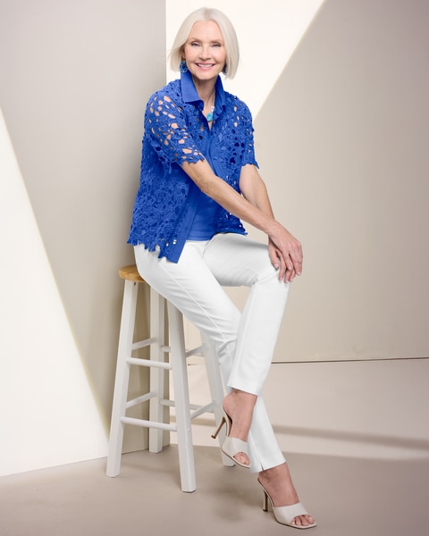 Lisbon Lace Button Front Shirt