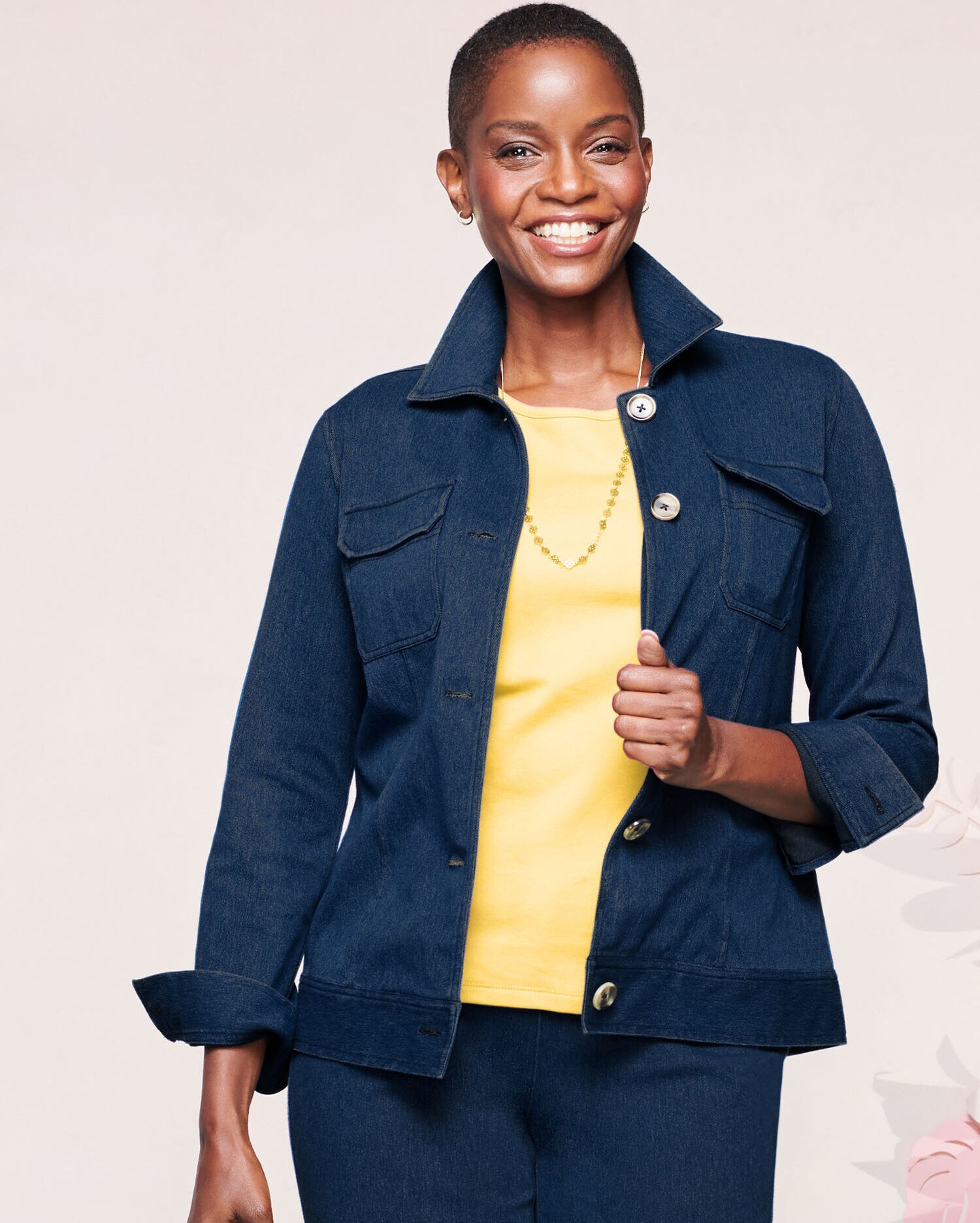 Soft Stretch Denim Jacket