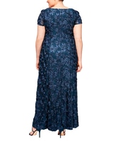 Long Rosette A-Line Gown  thumbnail number 7
