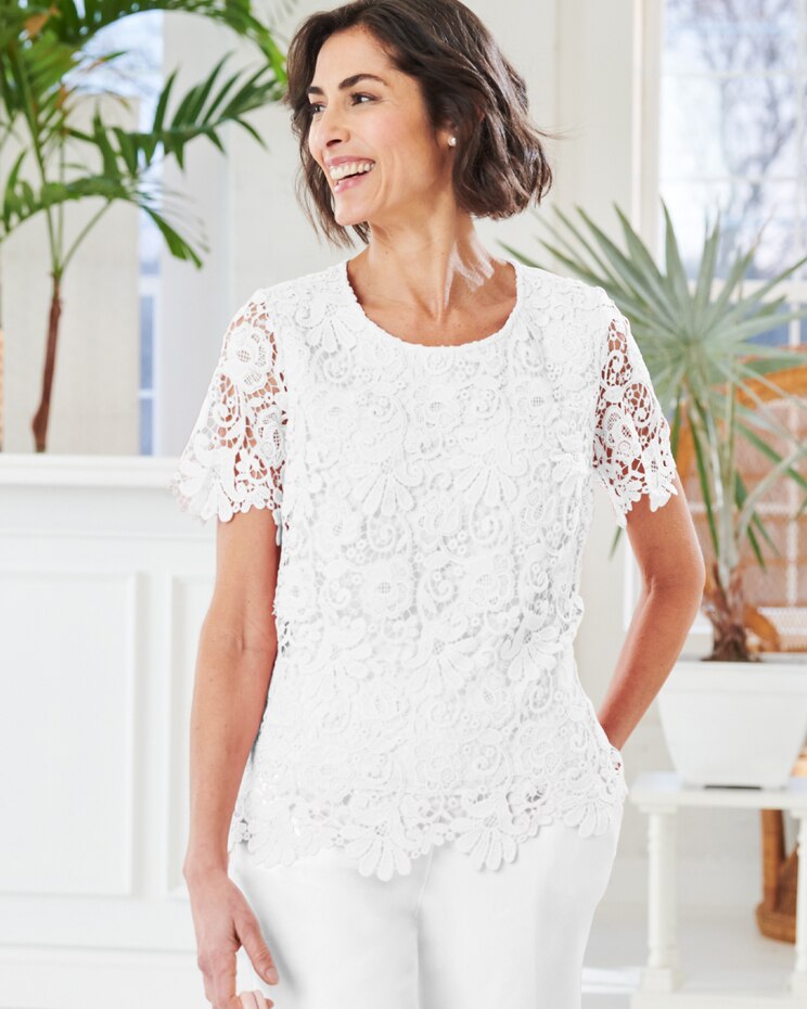 Garden Lace Top image number 1