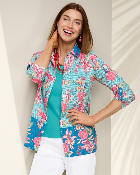 Floral Tile Border Shirt