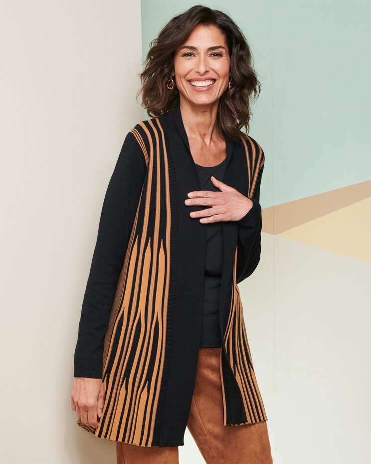 Graphic Twirl Cardigan image number 1