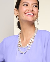 Textured Pearl Necklace thumbnail number 1