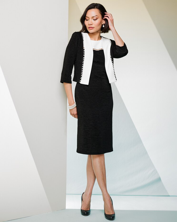 Colorblock Jacket Dress image number 1