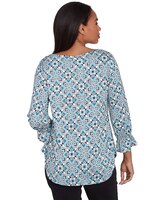 Ruby Rd® Wintery Glow Knit Tile Dewdrop Top thumbnail number 2