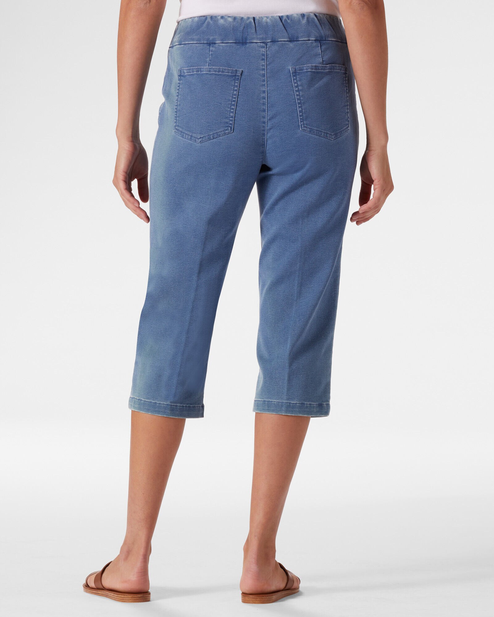 Soft Stretch Denim Capri
