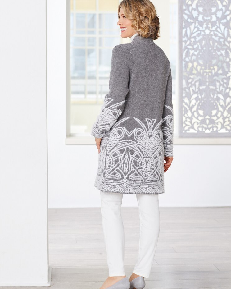 Winter Dream Open Front Sweater by Picadilly image number 2