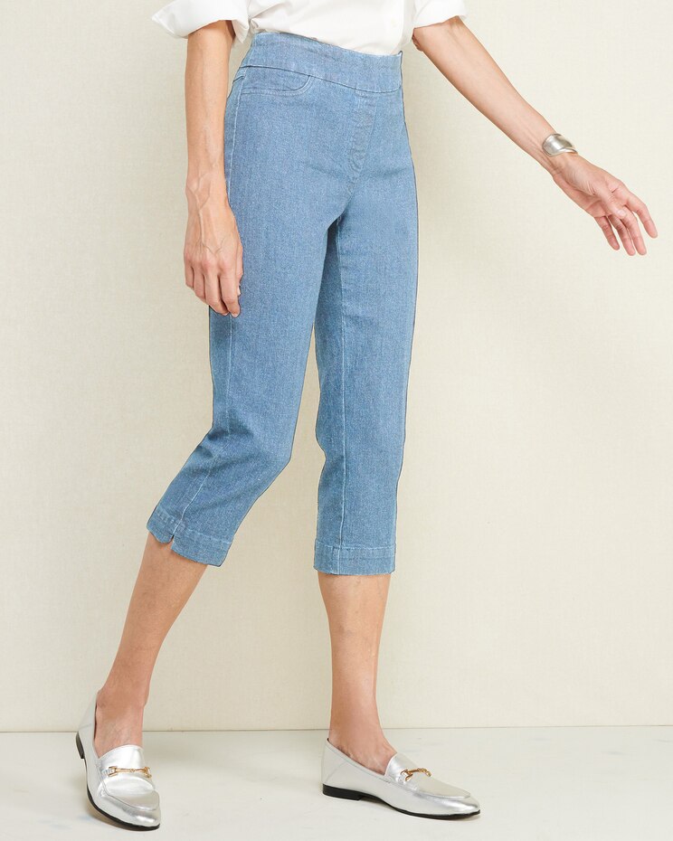 Slimtacular® Denim Capris image number 1