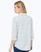 Foxcroft Zoey Long Sleeve Painted Wave Shirt thumbnail number 2