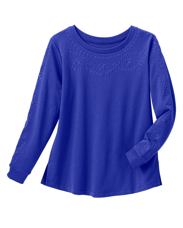 South Beach Eyelet Pullover image number 1