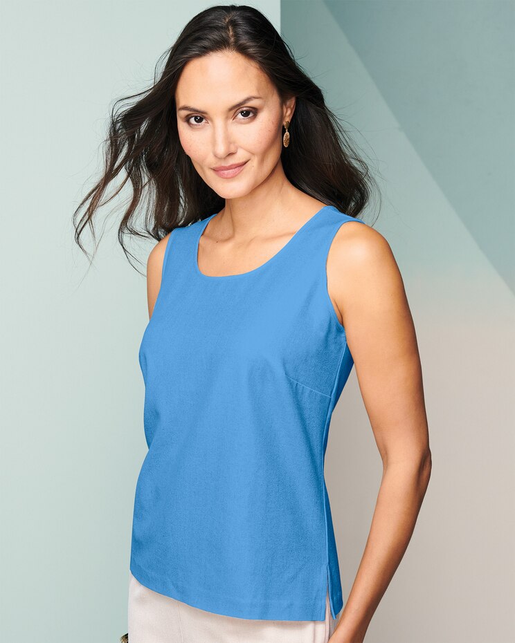 Look-Of-Linen Tank Top image number 1