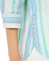 Foxcroft Thea 3/4 Sleeve Oasis Stripe Shirt thumbnail number 3