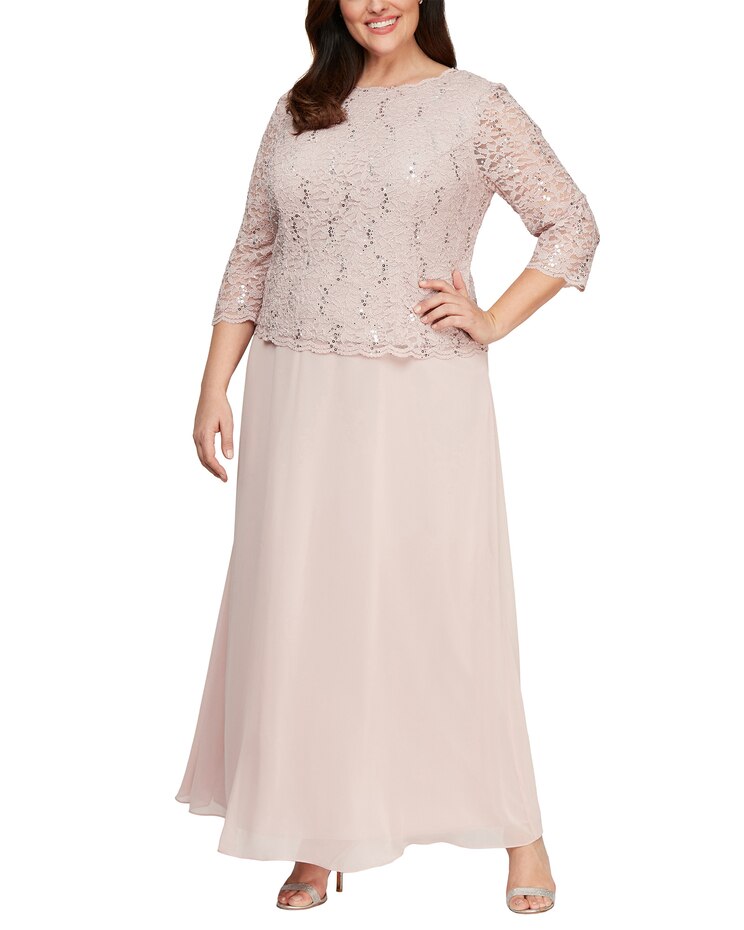 Long Lace Mock Dress  image number 5