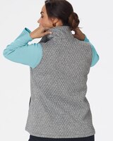 Quilted Melange Vest thumbnail number 4