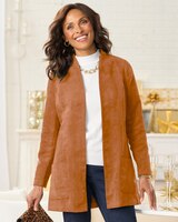 Microsuede Long Sleeve Topper thumbnail number 1