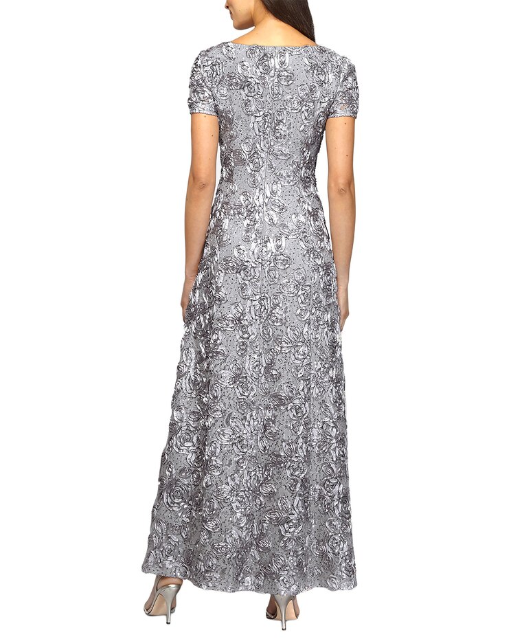 Rosette A-Line Gown  by Alex Evenings image number 3