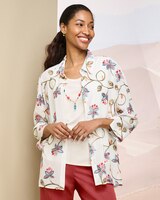 Alfred Dunner Embroidered Two For One Top thumbnail number 1