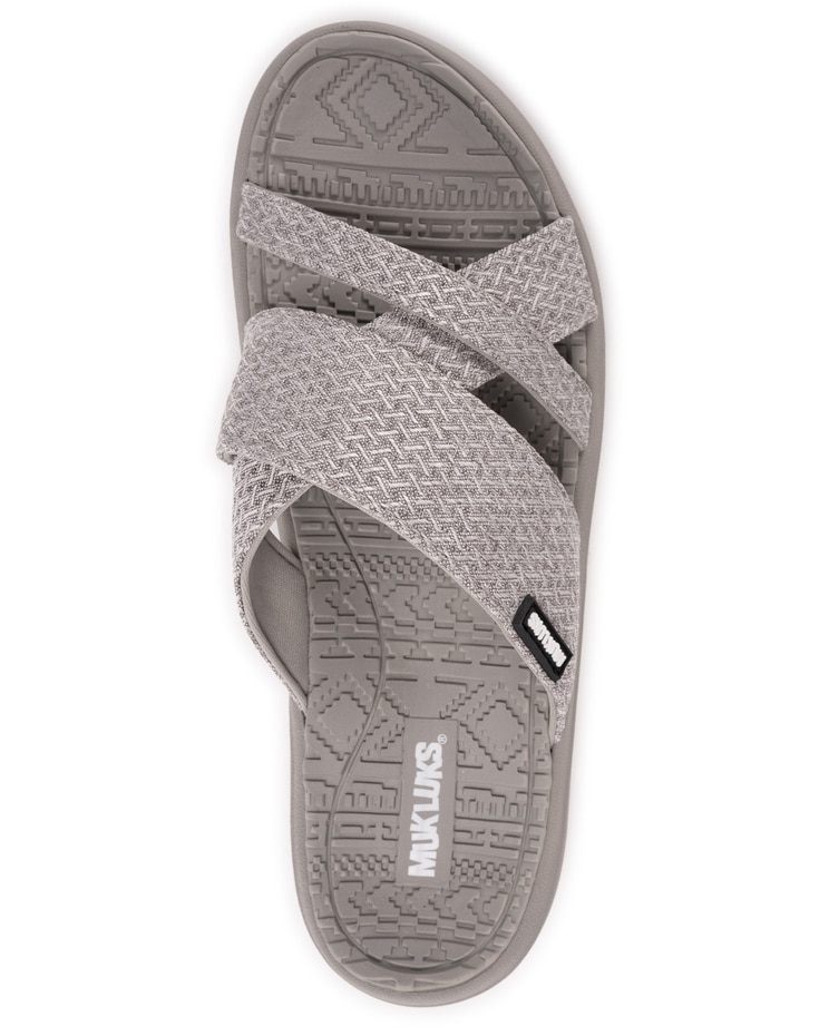 MUK LUKS® Women's Sassy Cross-Over Slide Sandal image number 3