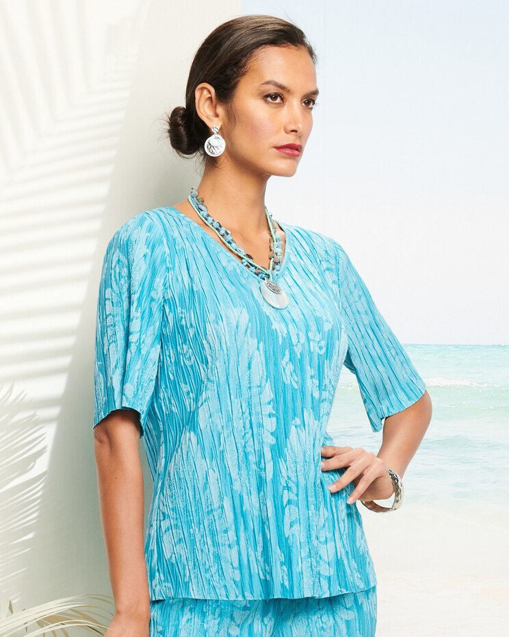 Sunray Pleat Top image number 1