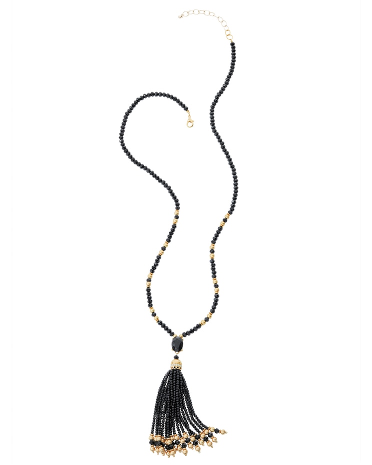 Nightfall Tassel Necklace image number 1