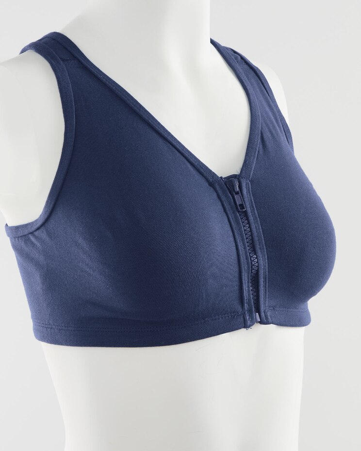 Valmont Zip Down Sports Bra image number 1