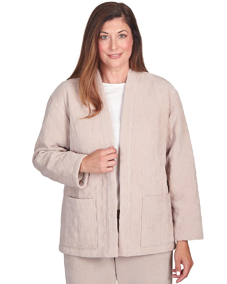 Alfred Dunner® St.Moritz Quilted Chenille Corduroy Jacket image number 1
