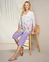 Alfred Dunner Floral Border Shirt thumbnail number 2