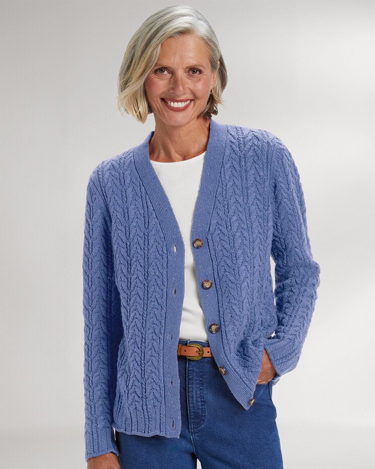 Donegal Braided Cable Cardigan image number 1