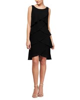 S.L. Fashions Sleeveless Tulip Tiered Dress with Barrel Pins at Shoulder thumbnail number 1