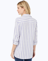 Foxcroft Germaine 3/4 Sleeve Soft Stripe Shirt thumbnail number 2