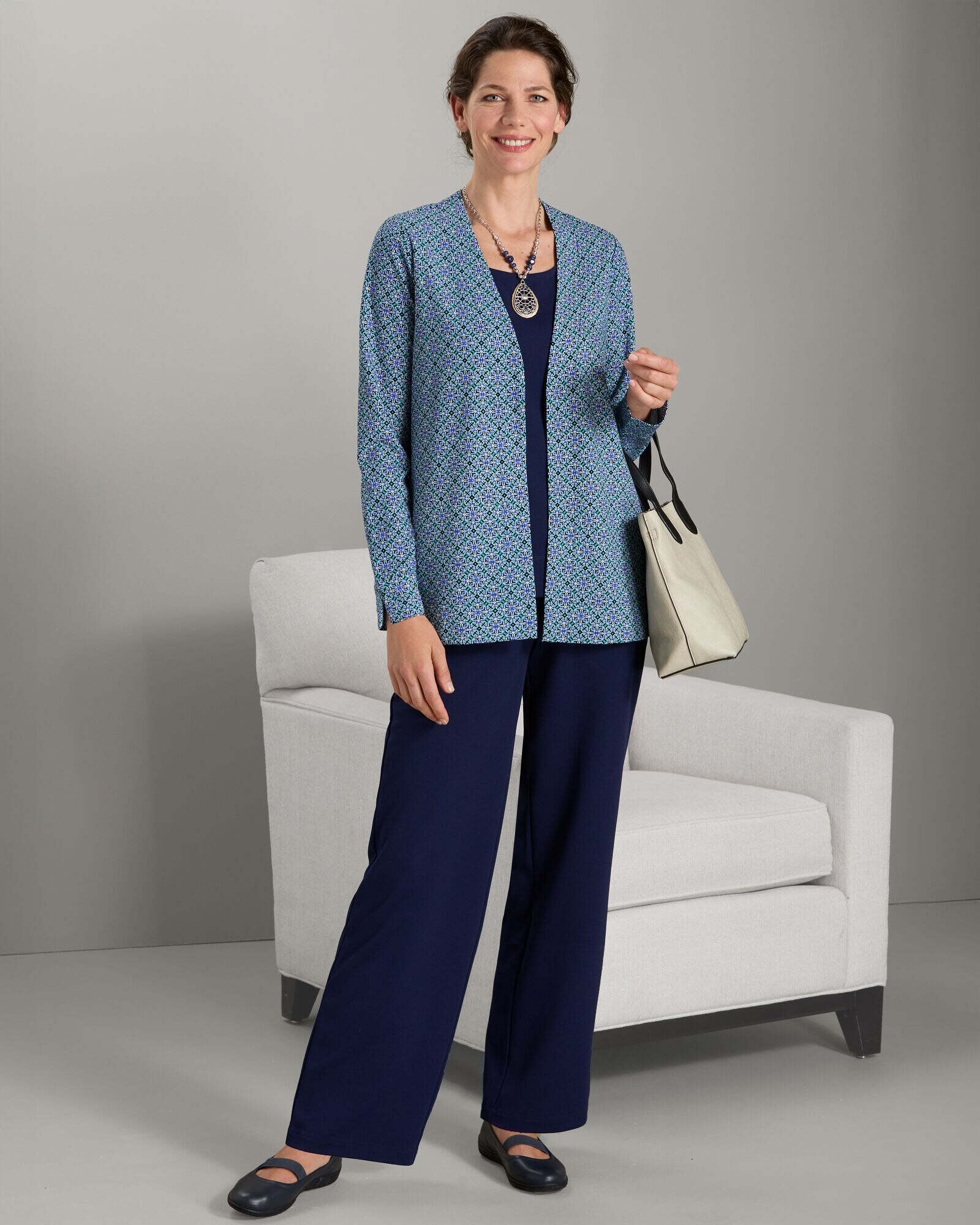 Travel knit cardigan on sale