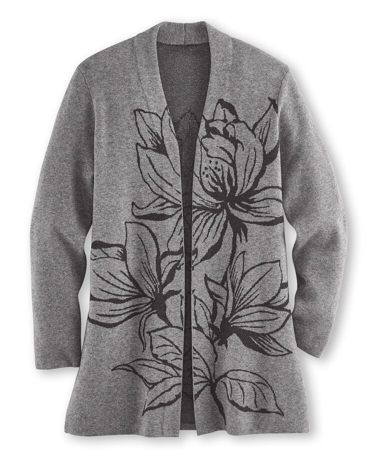 Artistic Floral Cardigan image number 3