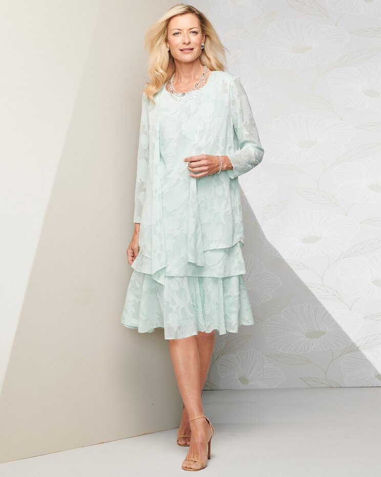 Flirty Burnout Jacket Dress image number 1