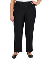 Alfred Dunner Classic Tailored Textured Proportioned Straight Leg Pants thumbnail number 1