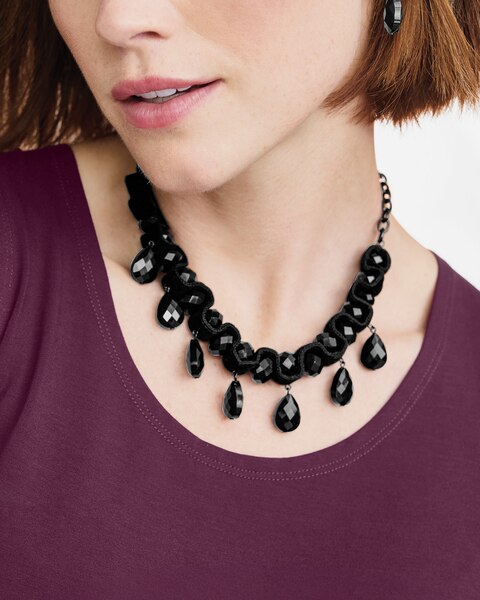 Luxe Velvet Gems Necklace