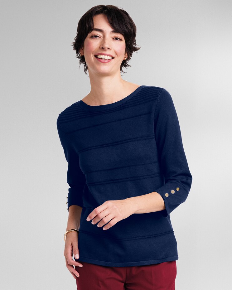 Madison Textured Stripe Sweater image number 1
