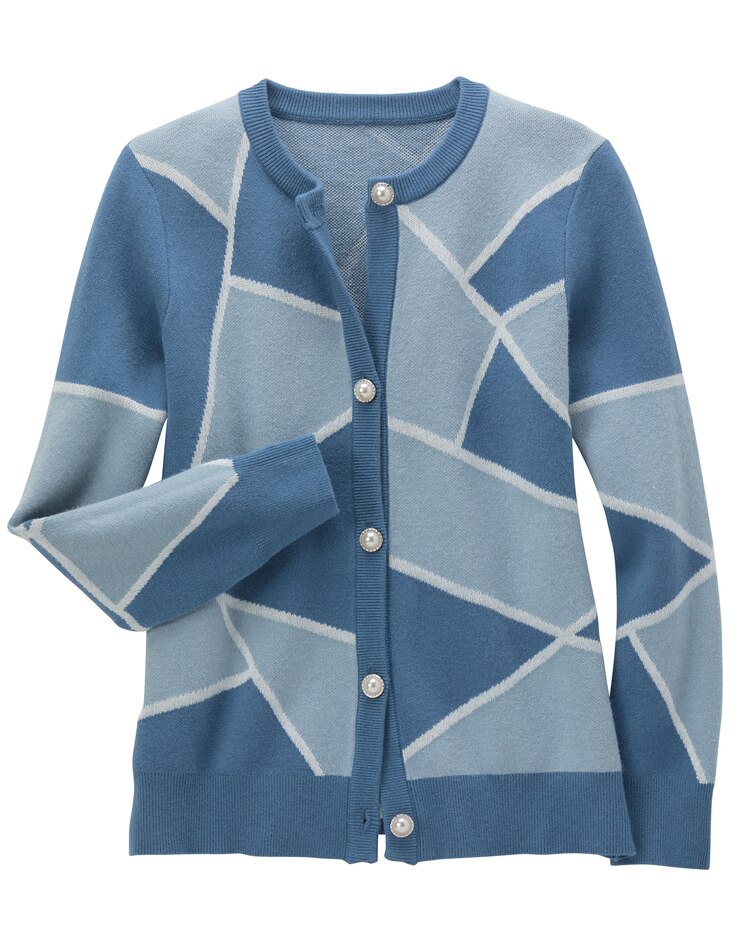 Graphic Colorblock Sweater image number 6